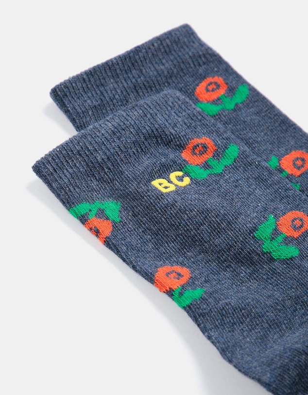 Bobo Choses - Stamp Bloom All Over Short Socks - Babies-Kids