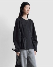 & Other Stories - Cotton Peplum Top