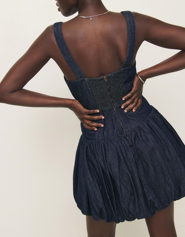 Reformation - Delia Denim Mini Dress