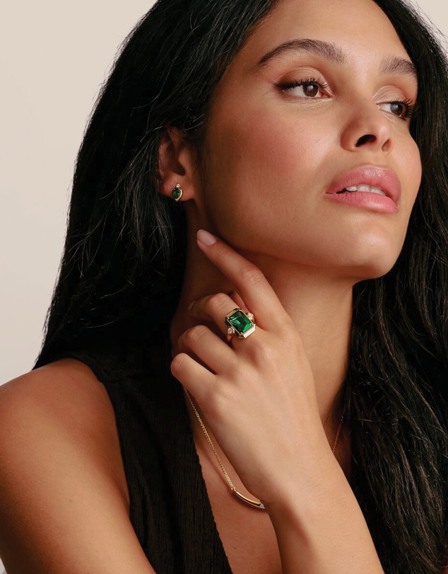 THOMAS SABO - THOMAS SABO Ring with Green Zirconia Stone
