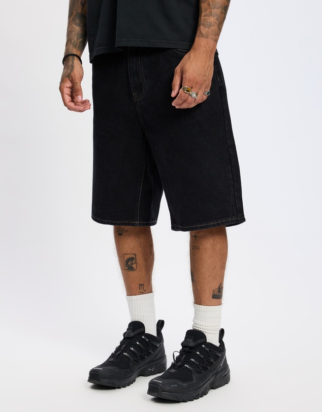S Double - Embroidered 5 Pocket Shorts