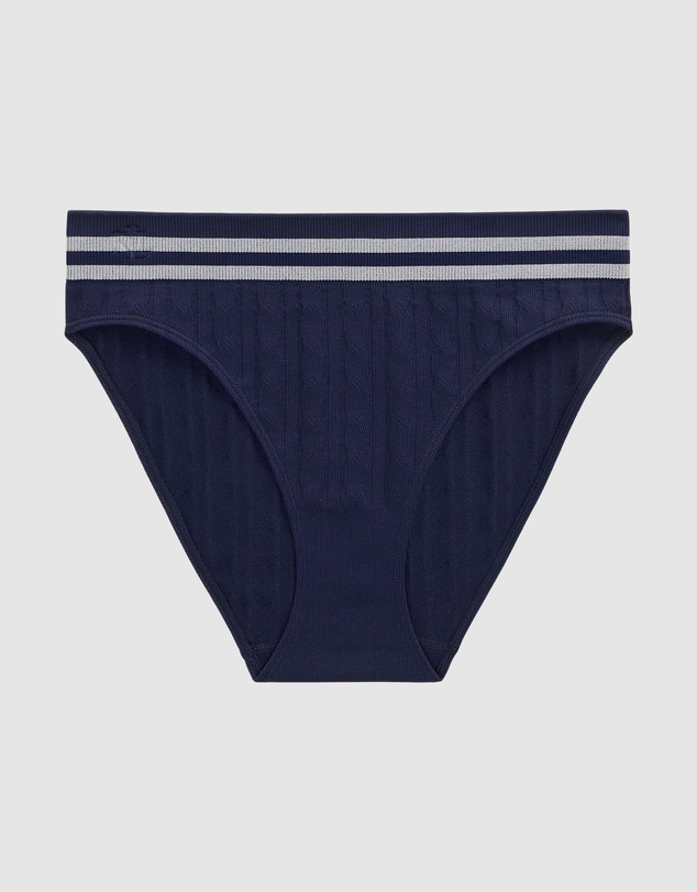 Lauren by Ralph Lauren - Cricket Cable Knit High Cut Seamless Bikini Brief