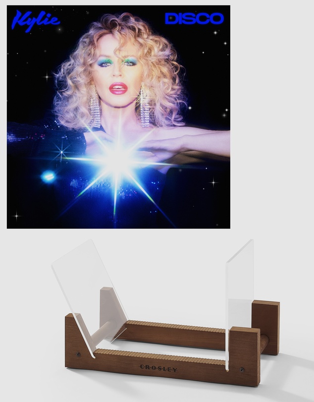 Universal Music - Kylie Disco - Black Vinyl Album & Crosley Record Storage Display Stand