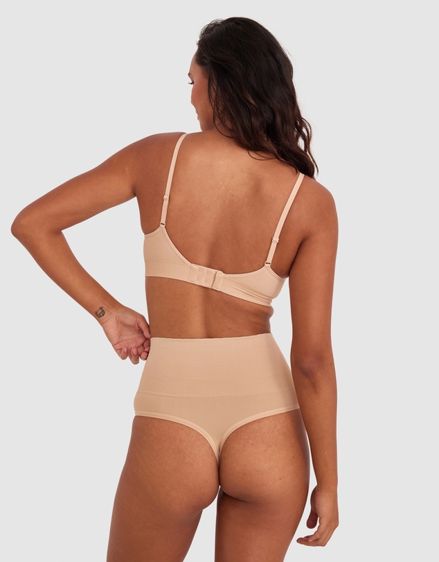 Bras N Things - Cooling Seamfree High Waist V-String - Nude 2