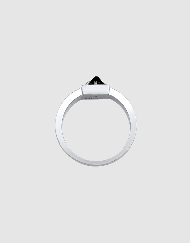 Kuzzoi - ICONIC EXCLUSIVE - Onyx Signet Ring in 925 Sterling Silver