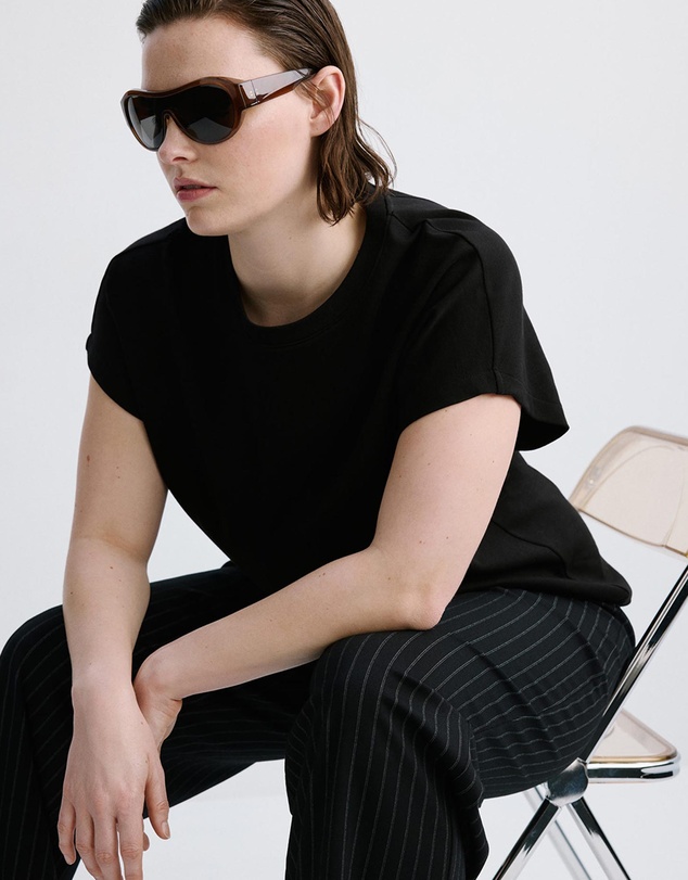 M.N.G - Short-Sleeved Cotton T-Shirt