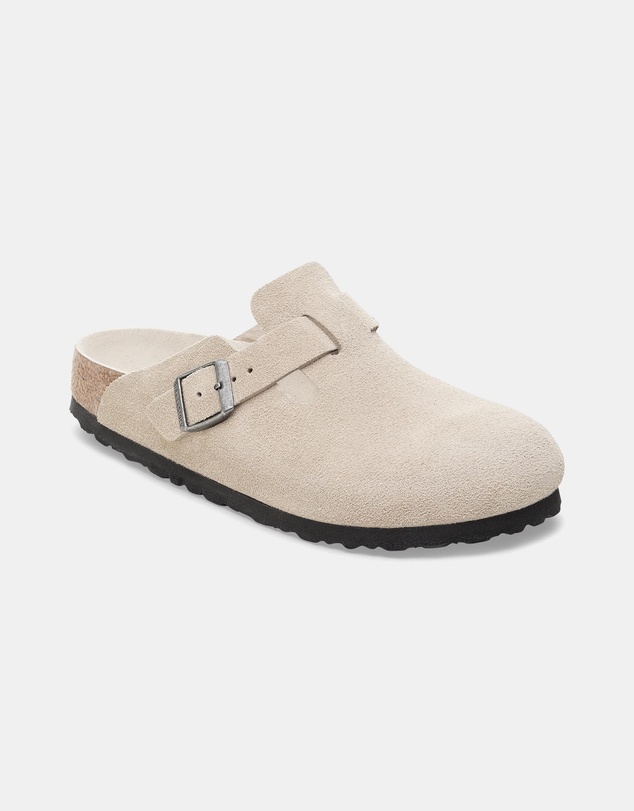 Birkenstock - Boston SFB Tonal Footbed Suede Leather Narrow - Unisex