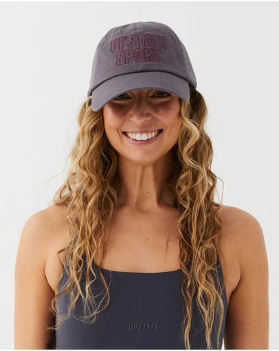 Upstate - Side Line Cap - Slate / Cherry