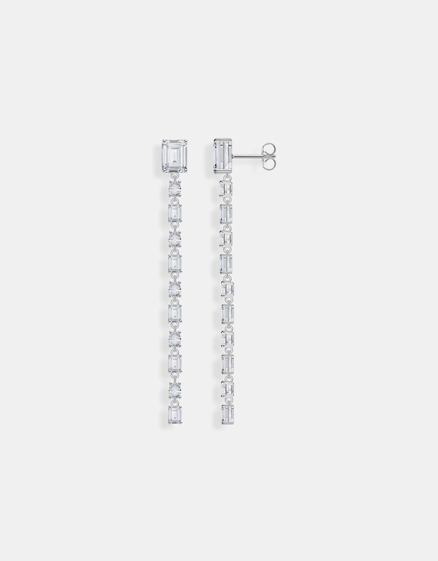 THOMAS SABO - Drop Earrings with white stones silver