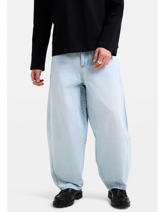 Black Noise White Rain - Disrupt Baggy Denim Jeans