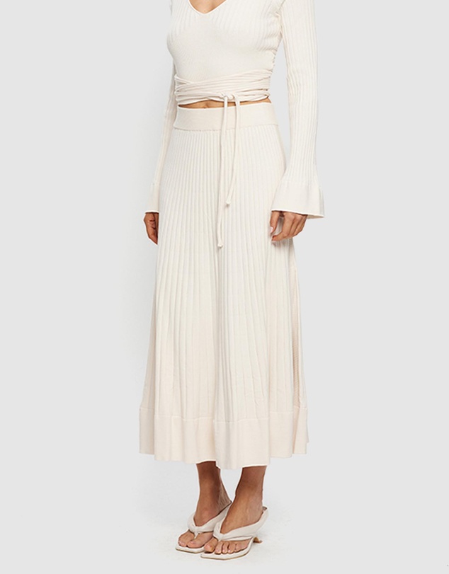 KIVARI - Daphne Rib Knit Skirt