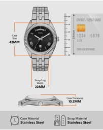Fossil - Campbell Silver Analogue Watch