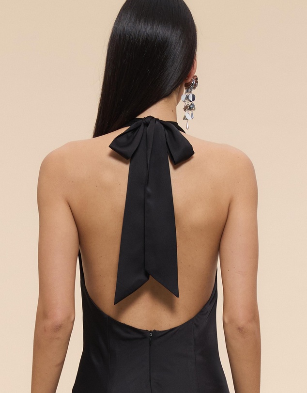 CHANCERY - Tanisha High Neck Cowl Maxi Dress