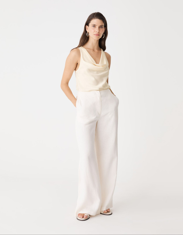Forcast - Aurelia Satin Cowl Neck Top