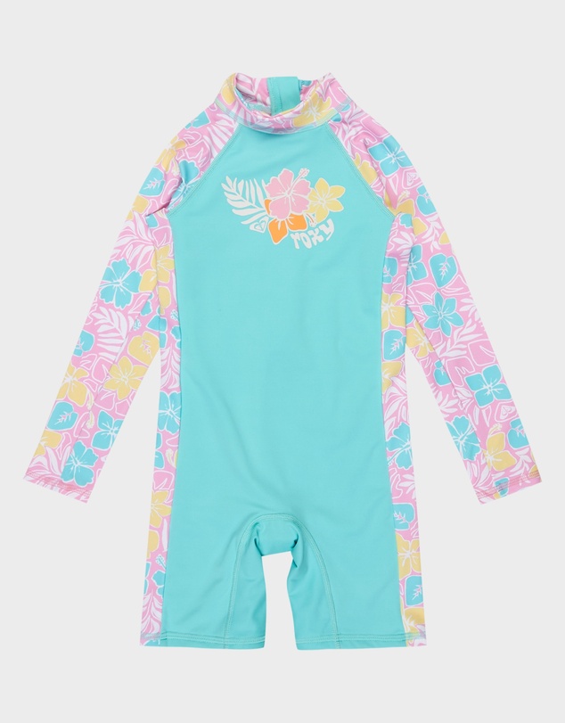 Roxy - Girls 2 to 7 Tropical Square One Piece Rash Vest