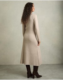 REISS - Mila Wool Blend Midi Dress