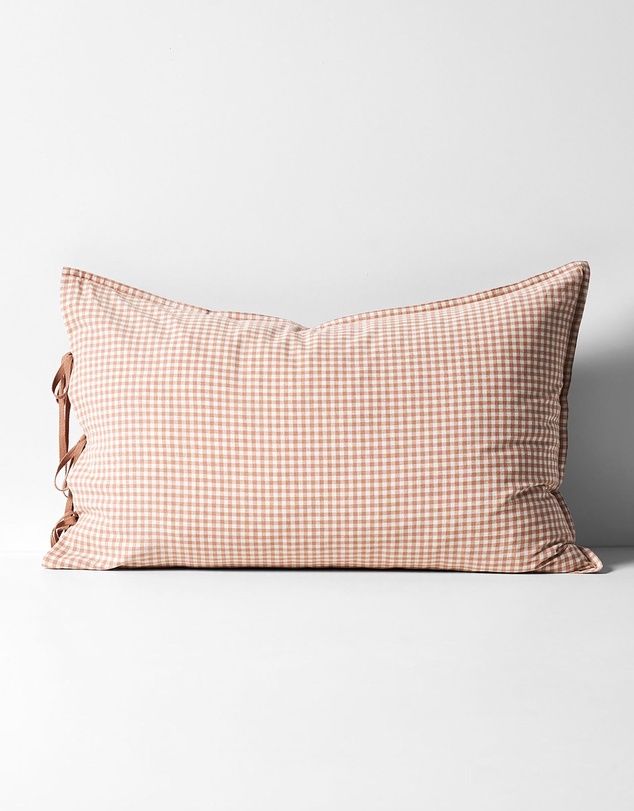 Aura Home - Mini Gingham Standard Pillowcase