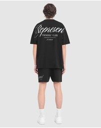 Represent - Owners Club Script Mesh Shorts