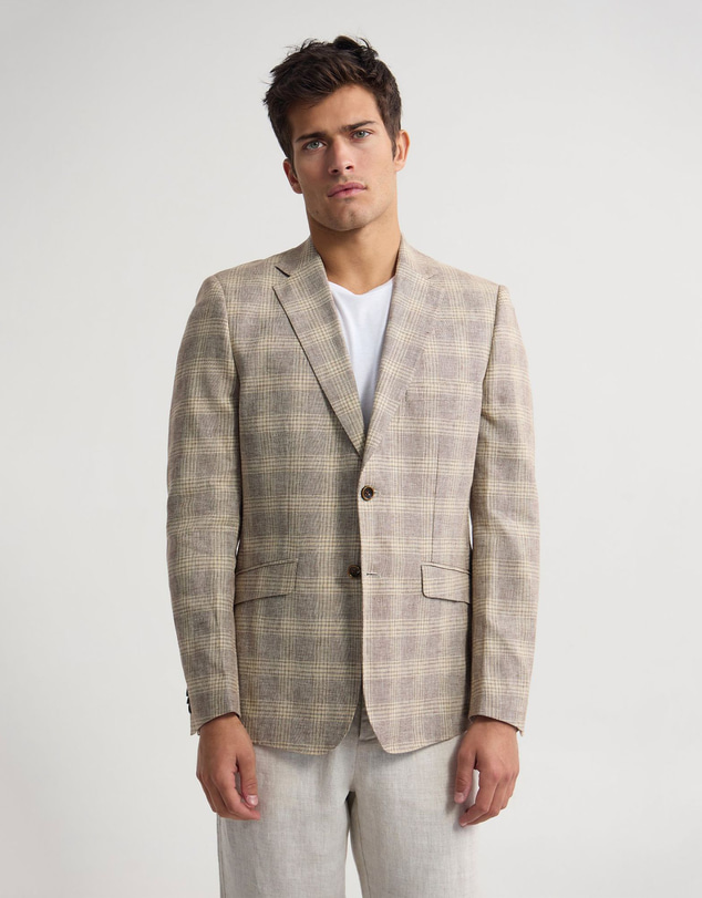 Oxford - Milton Linen Cotton Check Blazer