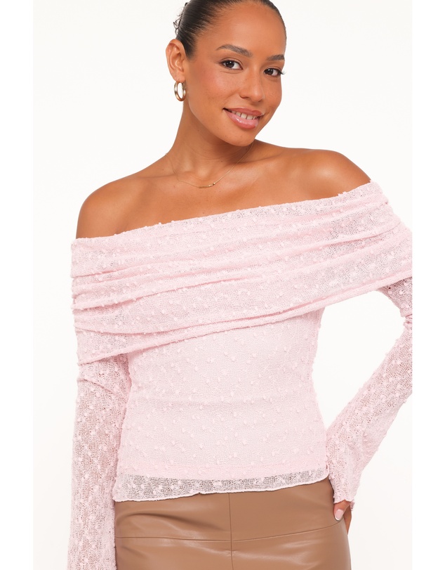 Petal & Pup - Wilma Off Shoulder Top - Light Pink
