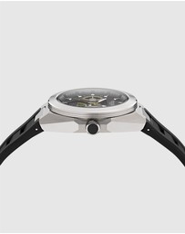 Aston Martin - TKS Black Dial Black Gunmetal Silicone Strap Watch