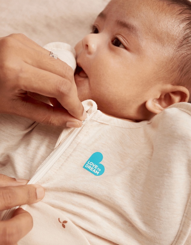 Love to Dream - Swaddle Up™ Original 1.5 TOG Stretch Cotton Fleece Twigs Oatmeal