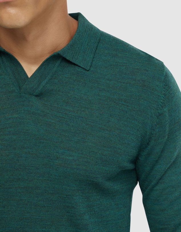 Oxford - Blair V-Neck Merino Wool Polo
