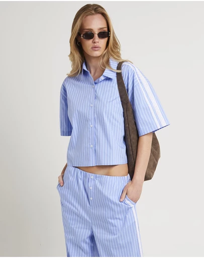 Subtitled - Hideaway Sports Stripe Short Sleeve Shirt