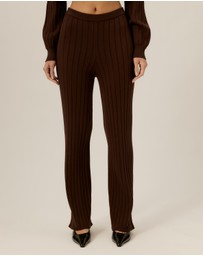Tussah - Willow Ribbed Knit Wide Leg Pants