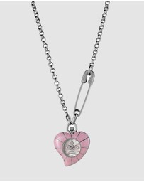 Vivienne Westwood - Vivienne Westwood Heart Pendant 32mm Pink Watch