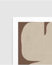 Olive et Oriel - Shape Geometric Art by The Miuus Studio Art Print