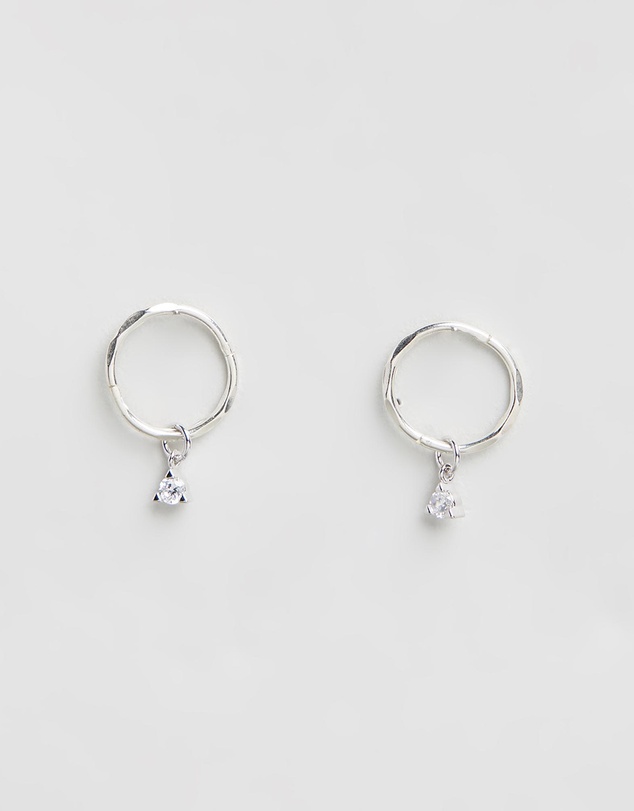 SAINT VALENTINE - Saint Mini Hoops - Silver - ICONIC EXCLUSIVE