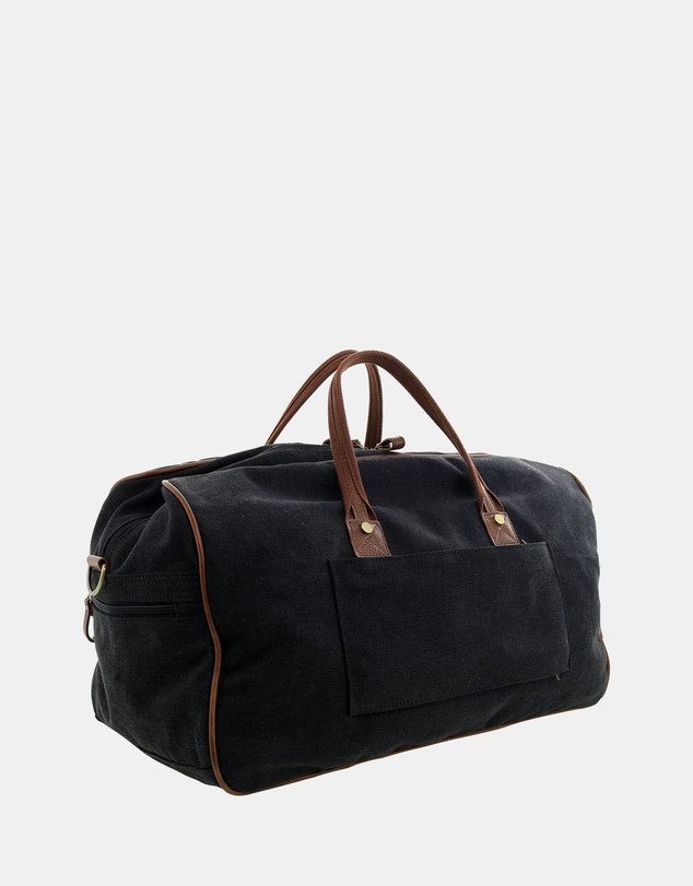 Pierre Cardin - Pierre Cardin Canvas Buckle Overnight Bag