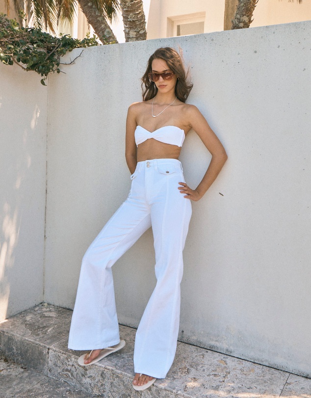 Rolla's - Eastcoast Flare Jean - Celeste White Gold