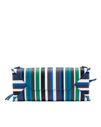 Pre-Loved by Azura Reborn - Pre-Loved Mini Leather Striped Papier A6 Zip Around Satchel