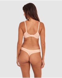 Bras N Things - Body Bliss Lace Lightly Lined Bra - Light Coral