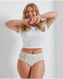 Kayser - 2 Pack Daily Essentials Stretch Lace & Cotton Full Brief (219)