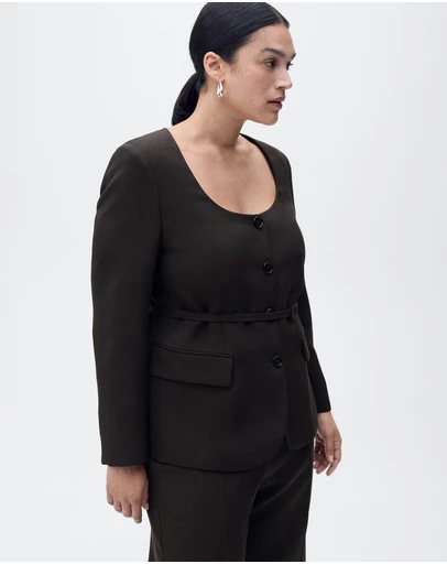M.N.G - Sake Suit Jacket With Belt