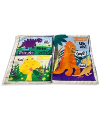 Jo and Nics Crinkly Cloth Books - Rainbow Dinosaurs