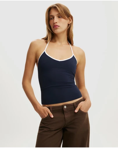 Cotton On - Hold Me Tie Halter Top