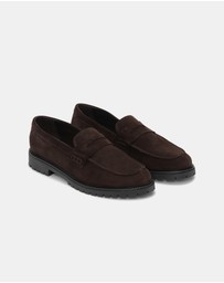 Les Deux - Taylor Oil Suede Loafers