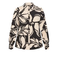 City Chic - Bella Long Sleeve Print Shirt