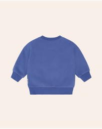 Huxbaby - Furry Huxbear Cobalt Sweatshirt - Babies-Kids