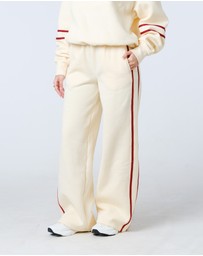 First Division - Side Stripe Wide Leg Trackpant