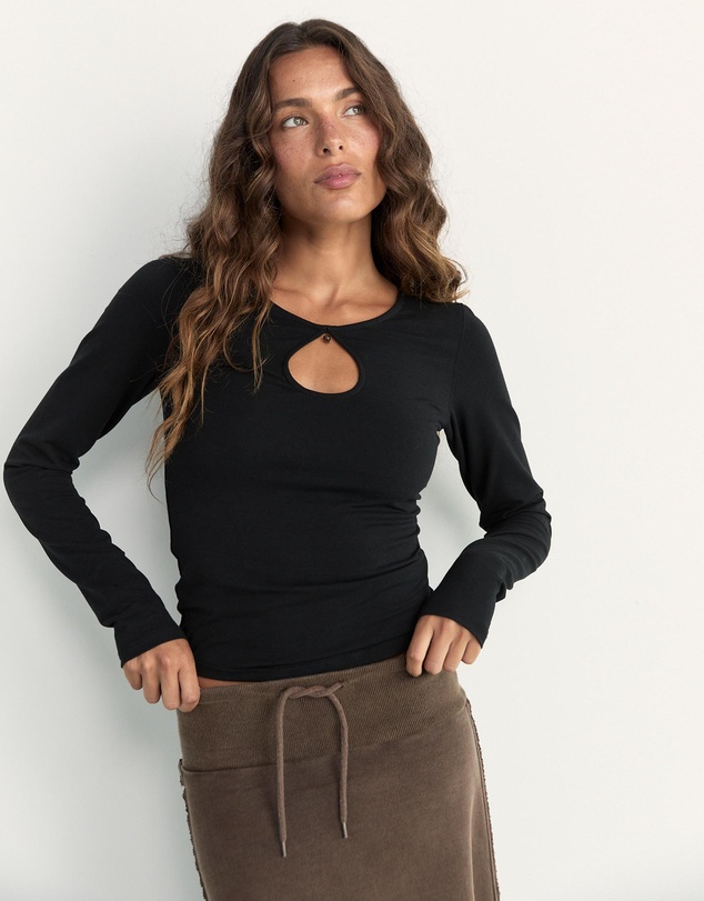 Pinky & Kamal - Beaded Long Sleeve Top