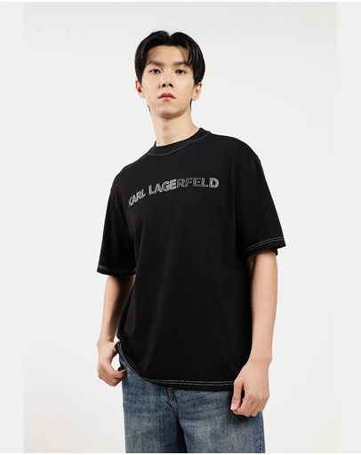 Karl Lagerfeld - T-Shirt With Contrast Stitching