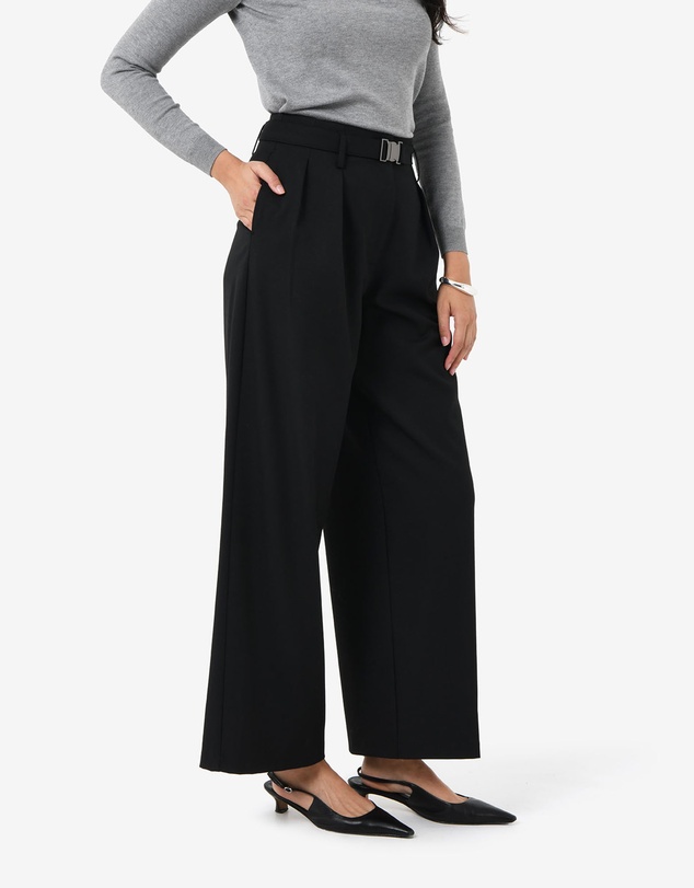 Forcast - Nadia Buckle Wide Leg Pants