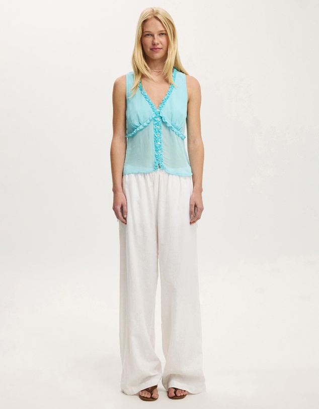 Cotton On - Chiffon Ruffle Cami