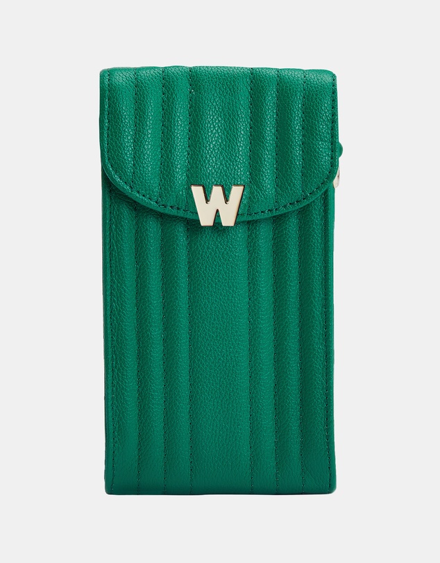 Wolf - Wolf Mimi Phone Case with Wristlet & Lanyard Green