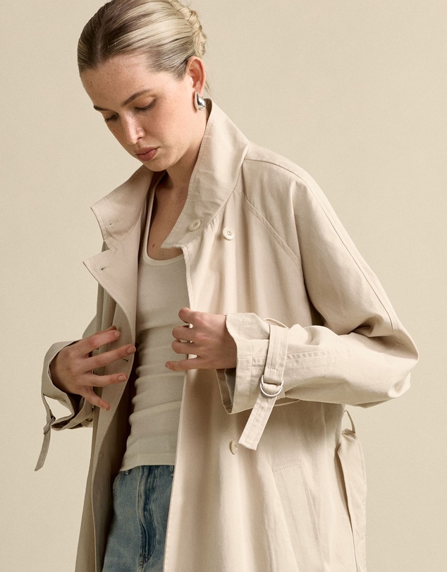MVN - Funnel Neck Trench Coat